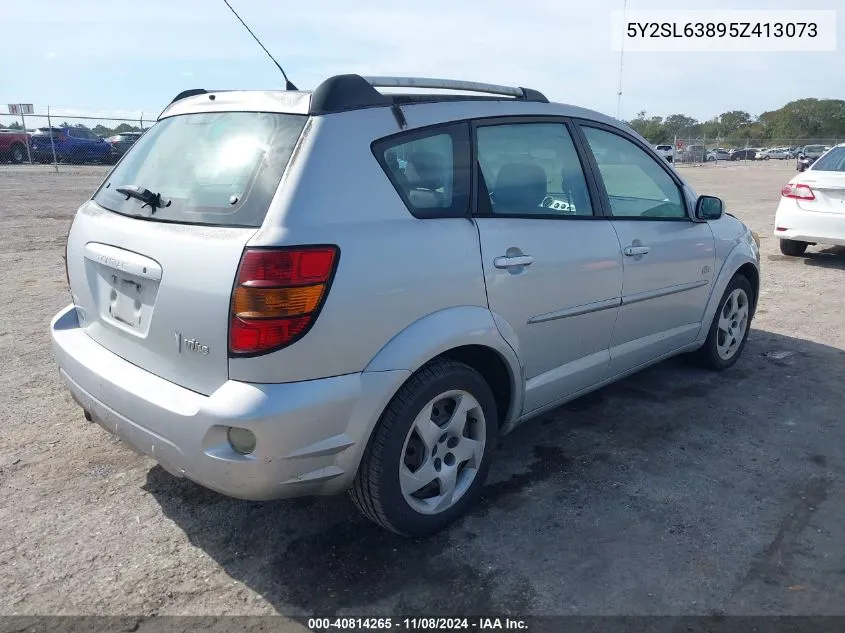 2005 Pontiac Vibe VIN: 5Y2SL63895Z413073 Lot: 40814265