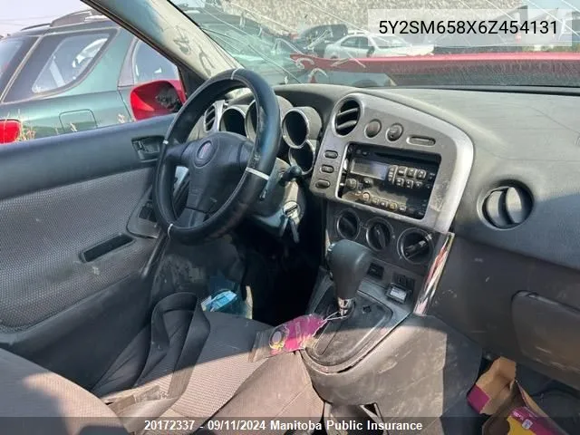 5Y2SM658X6Z454131 2006 Pontiac Vibe