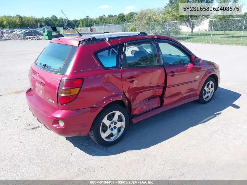 5Y2SL65806Z408875 2006 Pontiac Vibe