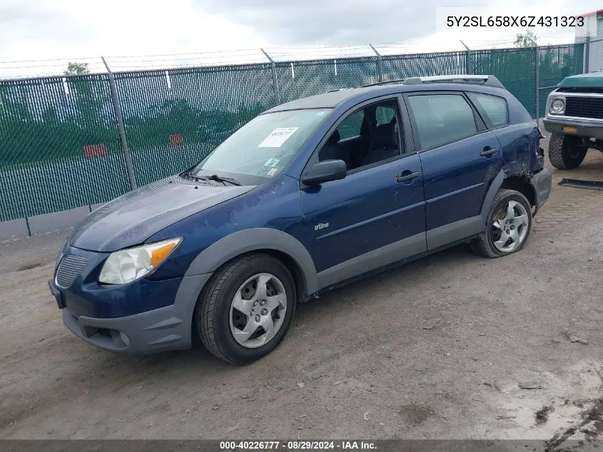 5Y2SL658X6Z431323 2006 Pontiac Vibe