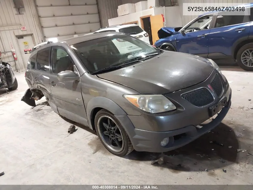 5Y2SL65846Z403498 2006 Pontiac Vibe