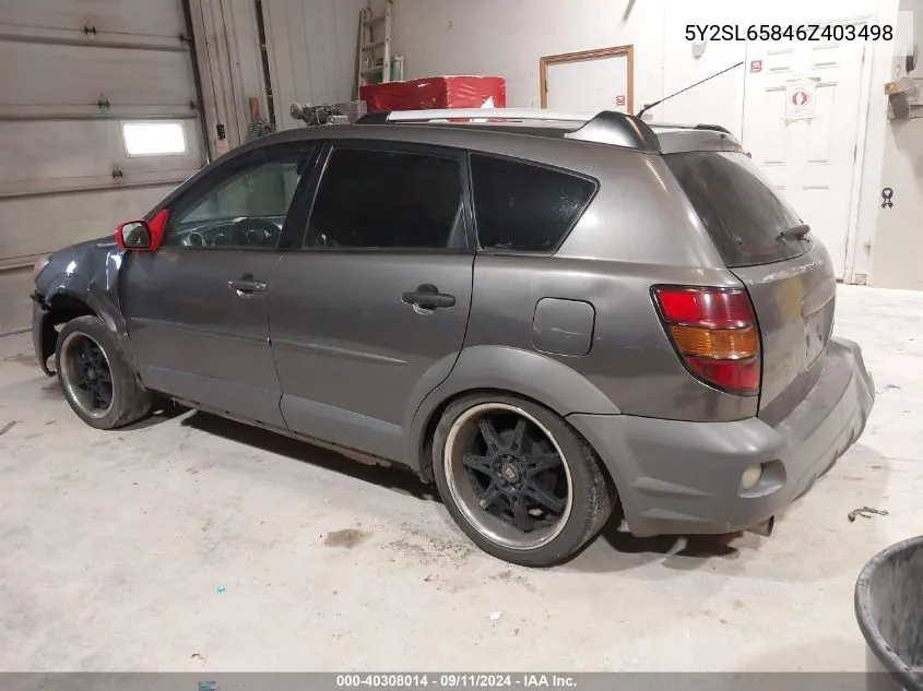 5Y2SL65846Z403498 2006 Pontiac Vibe