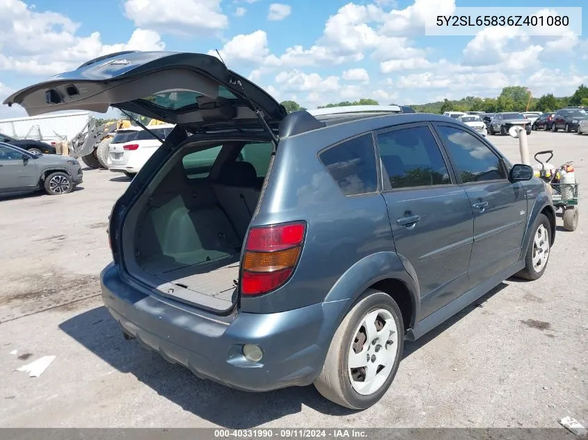 5Y2SL65836Z401080 2006 Pontiac Vibe