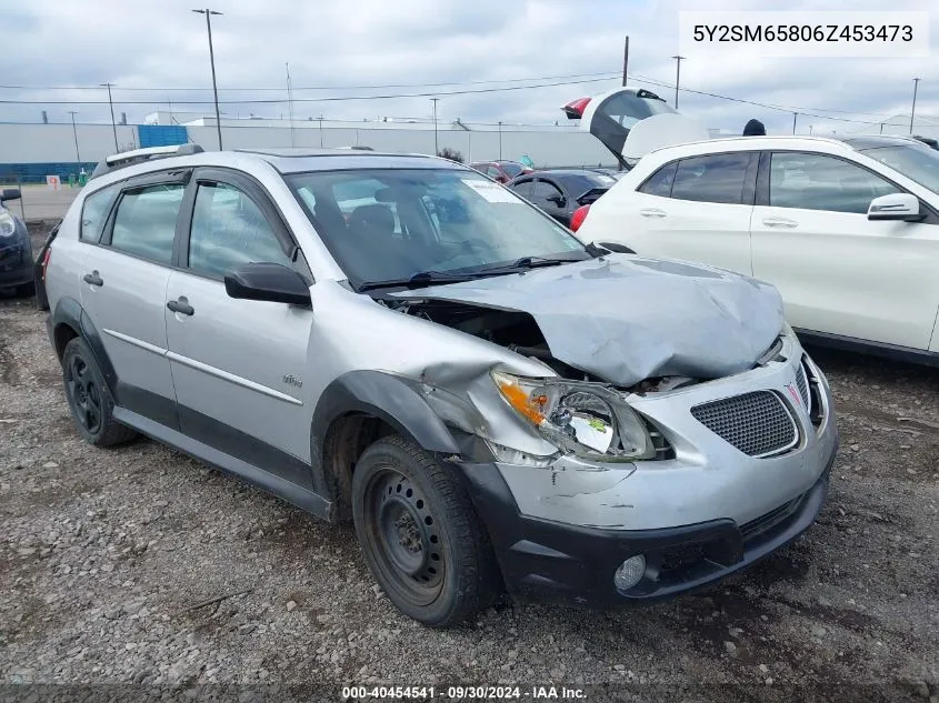 2006 Pontiac Vibe VIN: 5Y2SM65806Z453473 Lot: 40454541