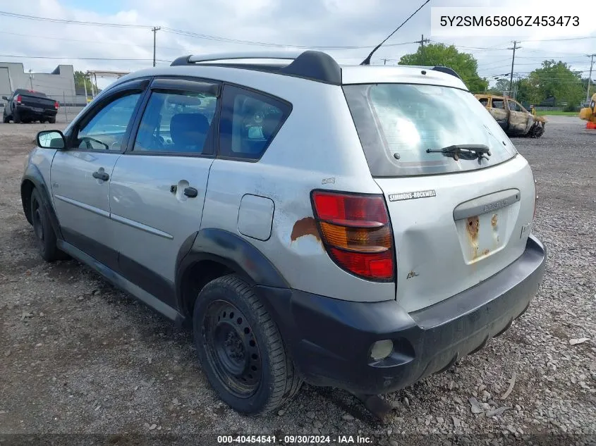 2006 Pontiac Vibe VIN: 5Y2SM65806Z453473 Lot: 40454541