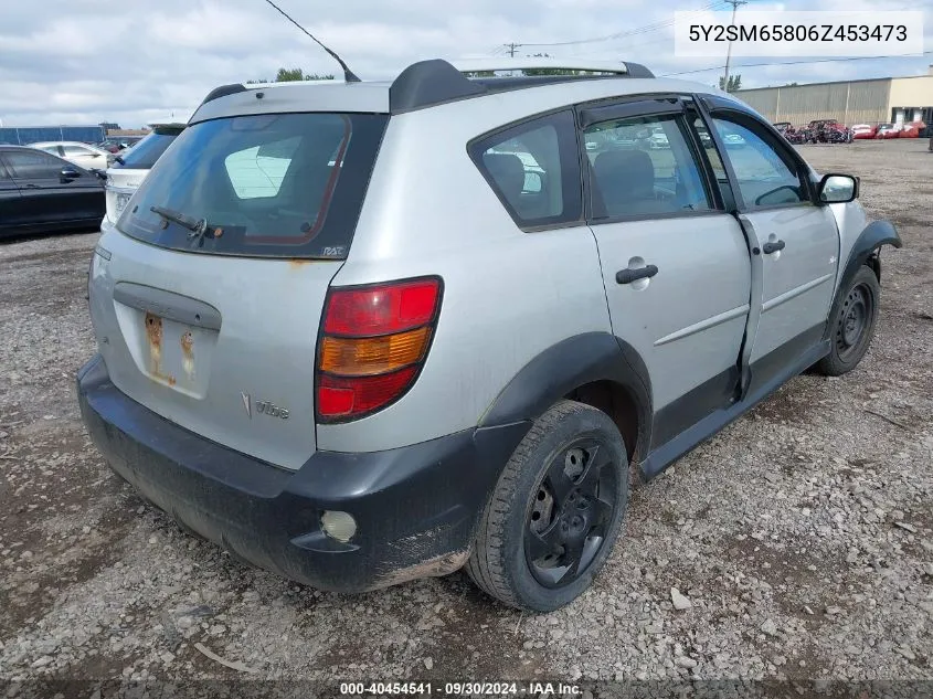 2006 Pontiac Vibe VIN: 5Y2SM65806Z453473 Lot: 40454541