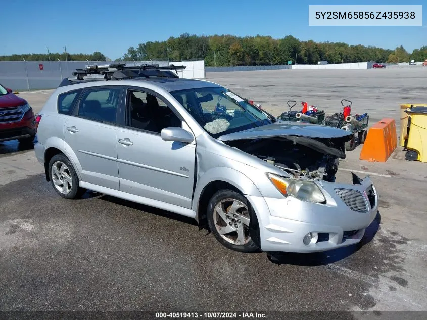 2006 Pontiac Vibe VIN: 5Y2SM65856Z435938 Lot: 40519413