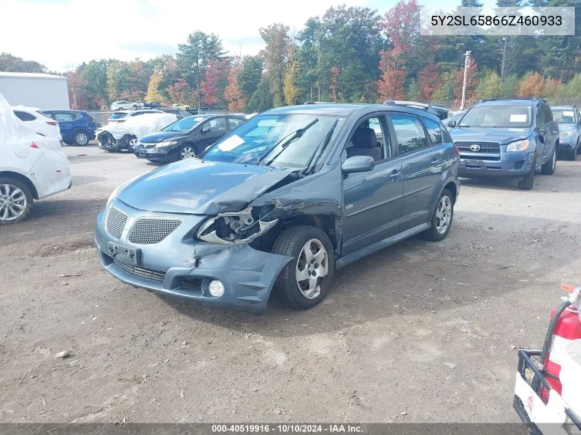 2006 Pontiac Vibe VIN: 5Y2SL65866Z460933 Lot: 40519916