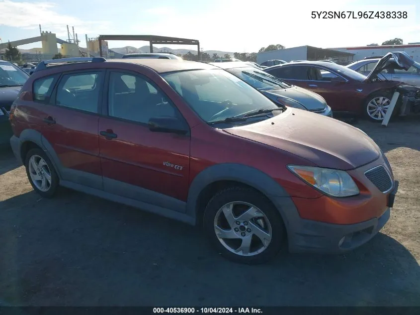 2006 Pontiac Vibe Gt VIN: 5Y2SN67L96Z438338 Lot: 40536900