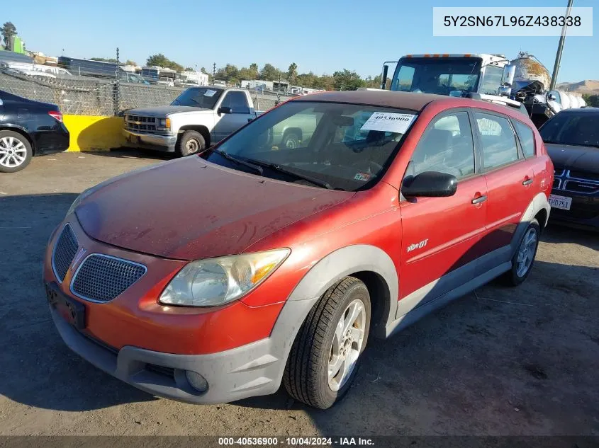 2006 Pontiac Vibe Gt VIN: 5Y2SN67L96Z438338 Lot: 40536900