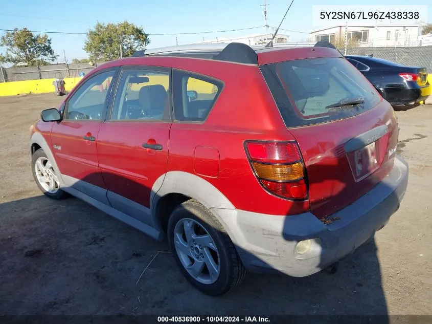 2006 Pontiac Vibe Gt VIN: 5Y2SN67L96Z438338 Lot: 40536900