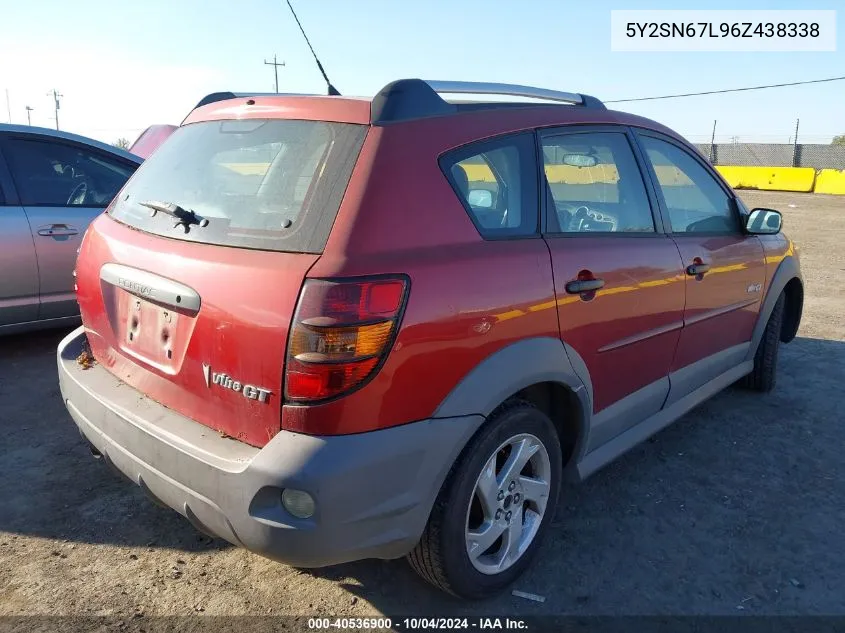 2006 Pontiac Vibe Gt VIN: 5Y2SN67L96Z438338 Lot: 40536900