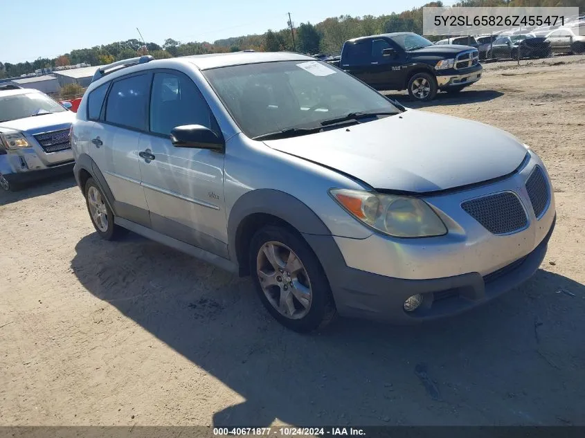 2006 Pontiac Vibe VIN: 5Y2SL65826Z455471 Lot: 40671877