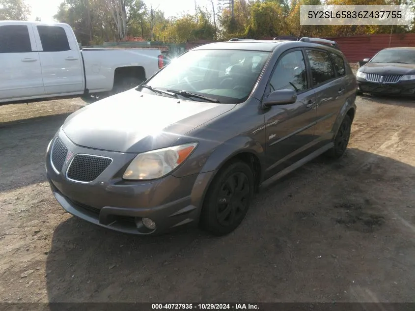 2006 Pontiac Vibe VIN: 5Y2SL65836Z437755 Lot: 40727935