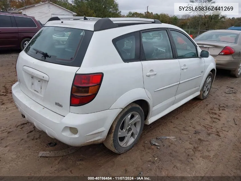 2006 Pontiac Vibe VIN: 5Y2SL65836Z441269 Lot: 40786454