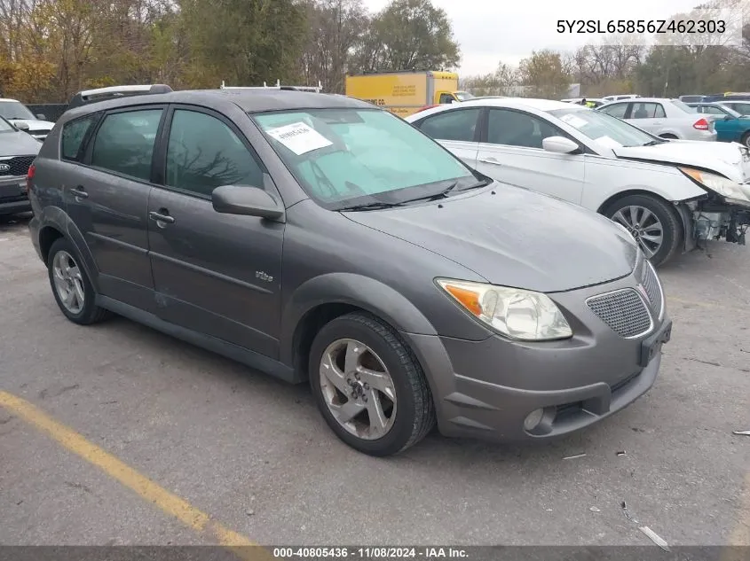 2006 Pontiac Vibe VIN: 5Y2SL65856Z462303 Lot: 40805436