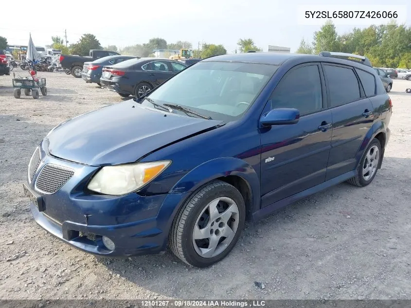 2007 Pontiac Vibe VIN: 5Y2SL65807Z426066 Lot: 12101267