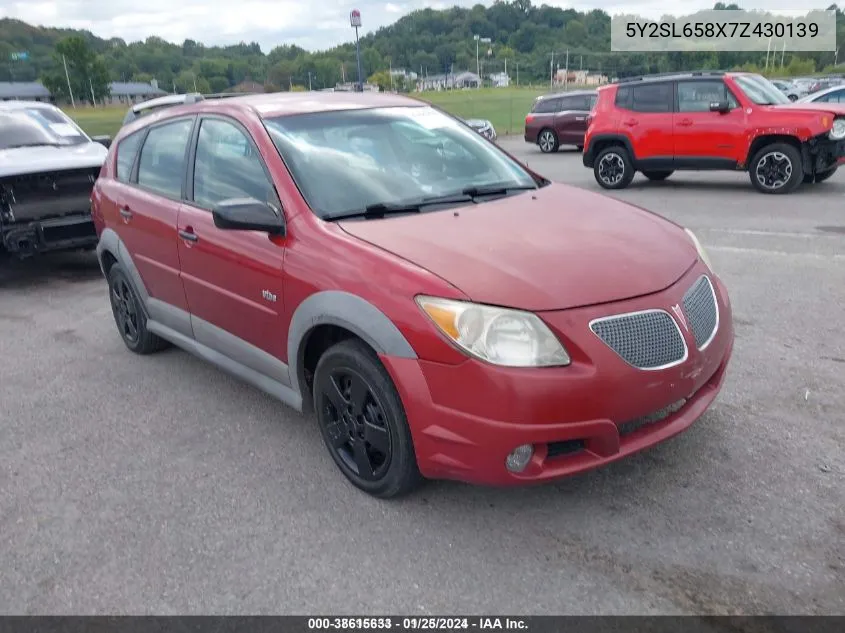 5Y2SL658X7Z430139 2007 Pontiac Vibe