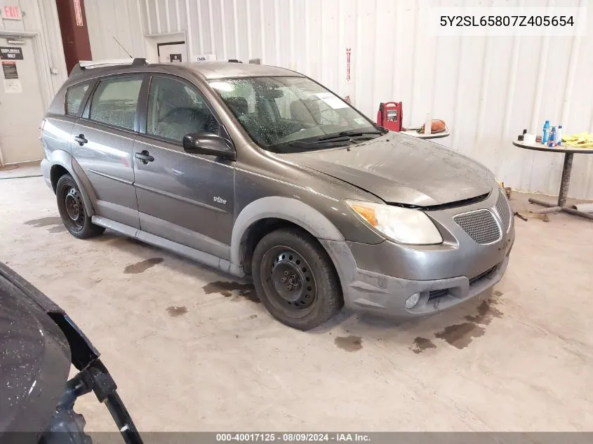 5Y2SL65807Z405654 2007 Pontiac Vibe