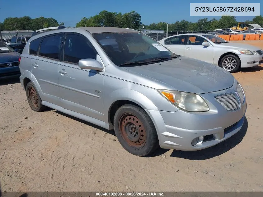 5Y2SL65867Z428694 2007 Pontiac Vibe