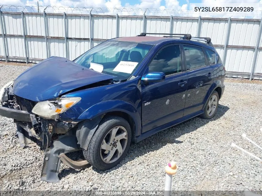 5Y2SL65817Z409289 2007 Pontiac Vibe