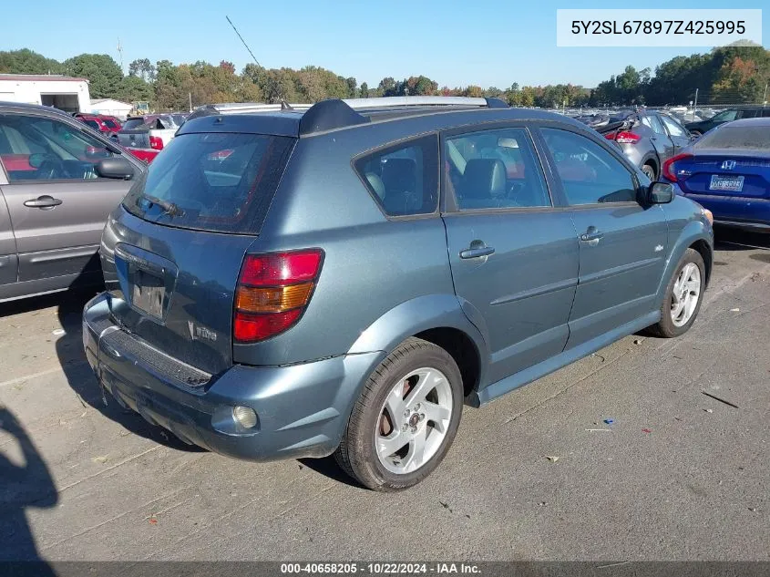 2007 Pontiac Vibe VIN: 5Y2SL67897Z425995 Lot: 40658205