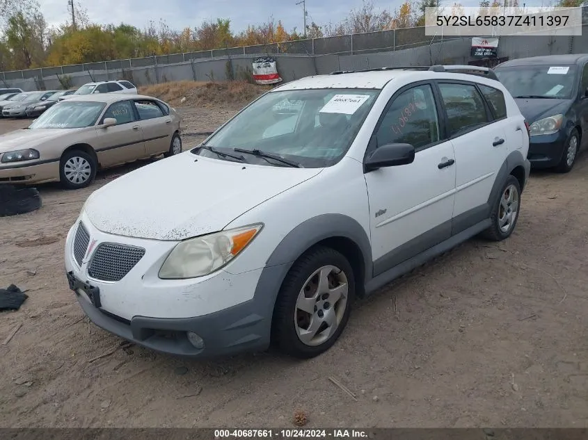 2007 Pontiac Vibe VIN: 5Y2SL65837Z411397 Lot: 40687661