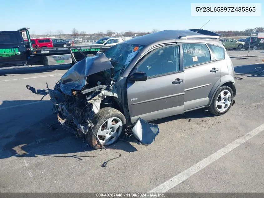 2007 Pontiac Vibe VIN: 5Y2SL65897Z435865 Lot: 40787448