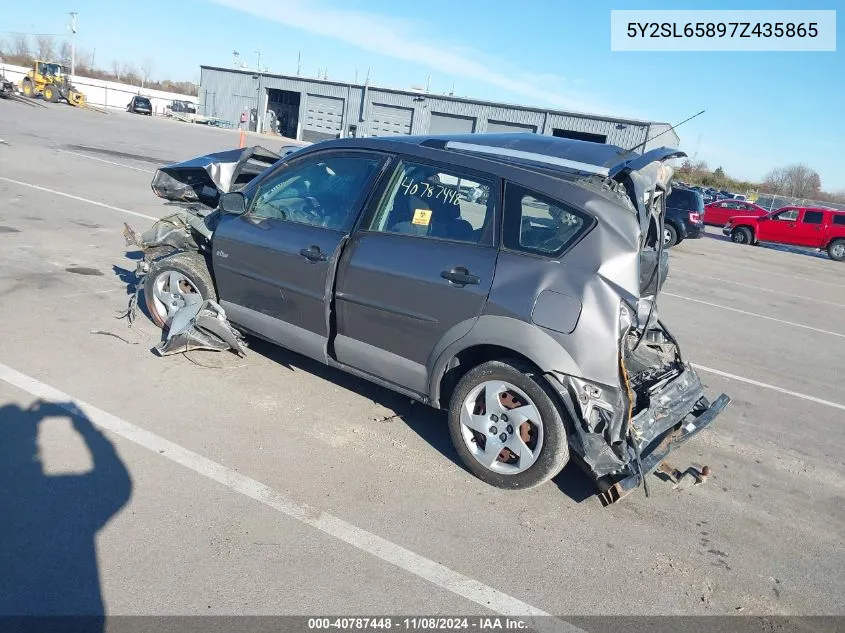 2007 Pontiac Vibe VIN: 5Y2SL65897Z435865 Lot: 40787448