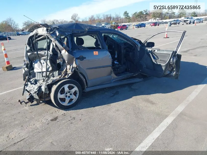 2007 Pontiac Vibe VIN: 5Y2SL65897Z435865 Lot: 40787448