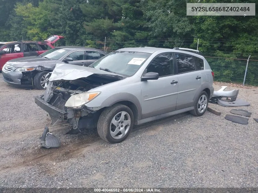 2008 Pontiac Vibe VIN: 5Y2SL65868Z402484 Lot: 40532507