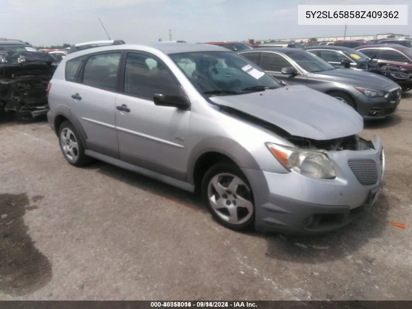 5Y2SL65858Z409362 2008 Pontiac Vibe