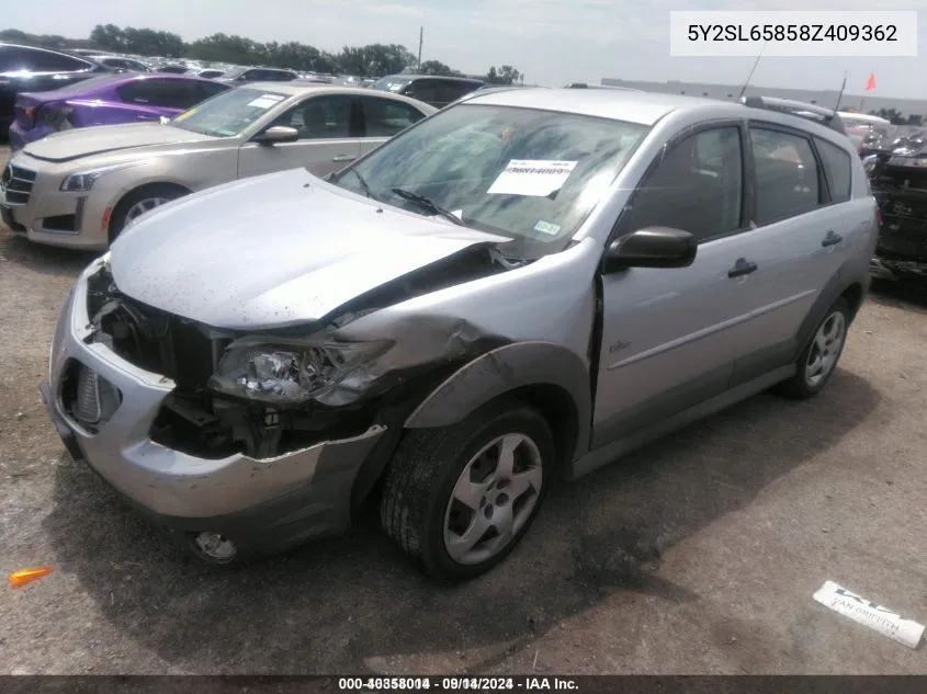 5Y2SL65858Z409362 2008 Pontiac Vibe