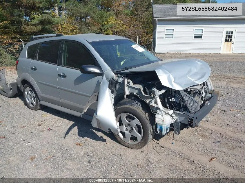 2008 Pontiac Vibe VIN: 5Y2SL65868Z402484 Lot: 40532507