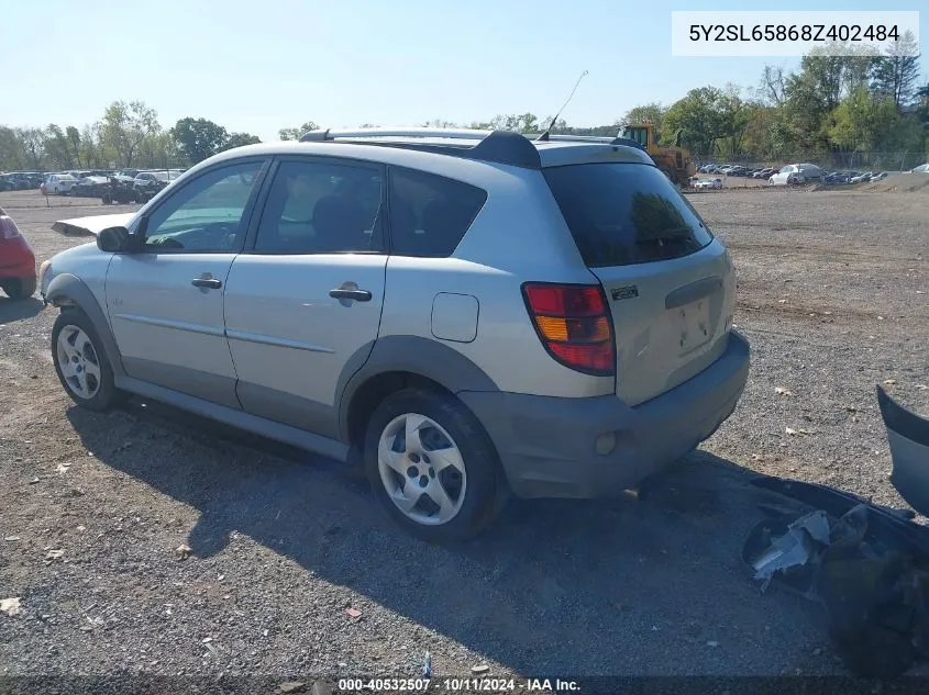 2008 Pontiac Vibe VIN: 5Y2SL65868Z402484 Lot: 40532507