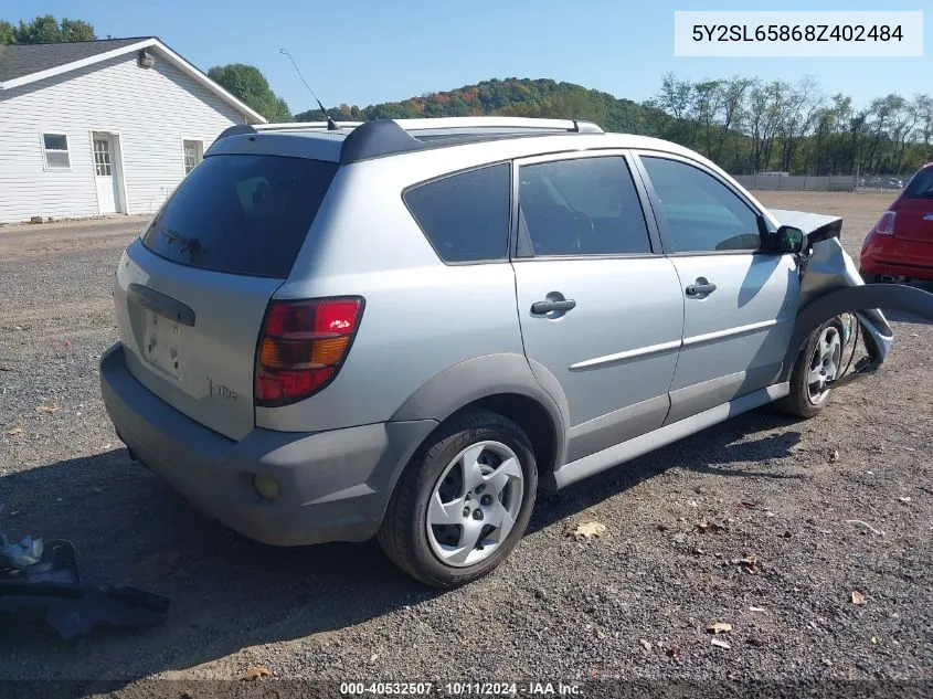 2008 Pontiac Vibe VIN: 5Y2SL65868Z402484 Lot: 40532507