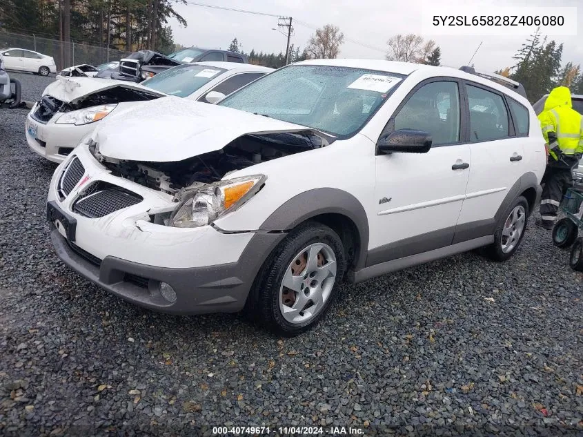 2008 Pontiac Vibe VIN: 5Y2SL65828Z406080 Lot: 40749671