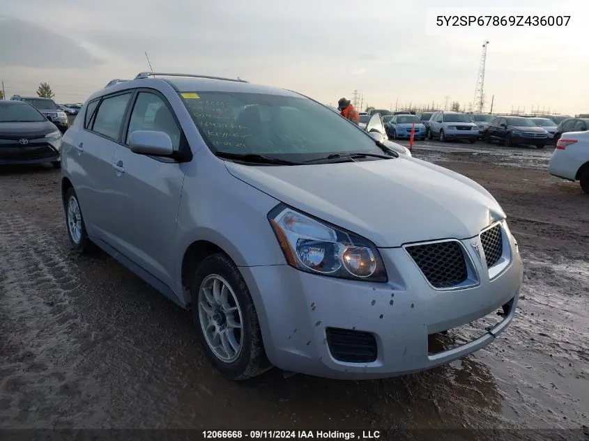 2009 Pontiac Vibe VIN: 5Y2SP67869Z436007 Lot: 12066668