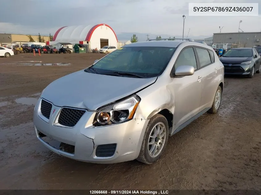 2009 Pontiac Vibe VIN: 5Y2SP67869Z436007 Lot: 12066668