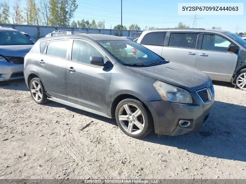 2009 Pontiac Vibe VIN: 5Y2SP67099Z444063 Lot: 12081917