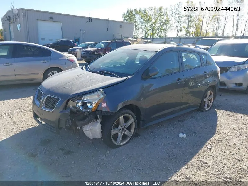 2009 Pontiac Vibe VIN: 5Y2SP67099Z444063 Lot: 12081917