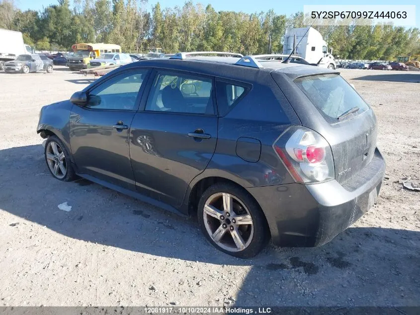 2009 Pontiac Vibe VIN: 5Y2SP67099Z444063 Lot: 12081917