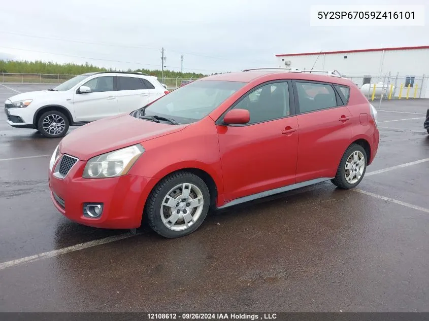 2009 Pontiac Vibe VIN: 5Y2SP67059Z416101 Lot: 12108612