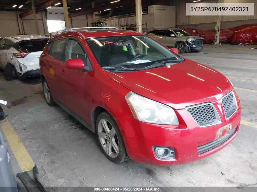 5Y2SP67049Z402321 2009 Pontiac Vibe