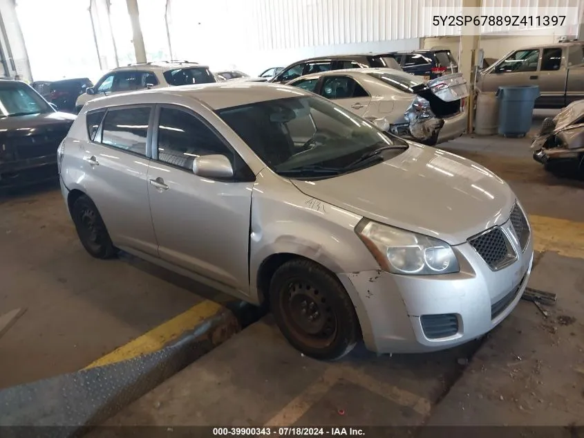 2009 Pontiac Vibe VIN: 5Y2SP67889Z411397 Lot: 39900343