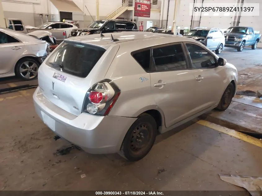 5Y2SP67889Z411397 2009 Pontiac Vibe