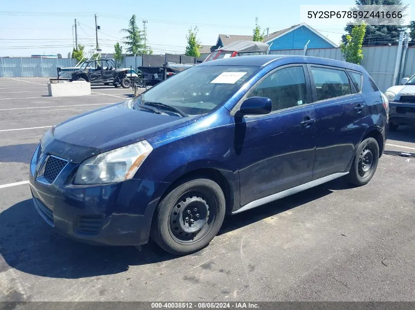 2009 Pontiac Vibe VIN: 5Y2SP67859Z441666 Lot: 40038512