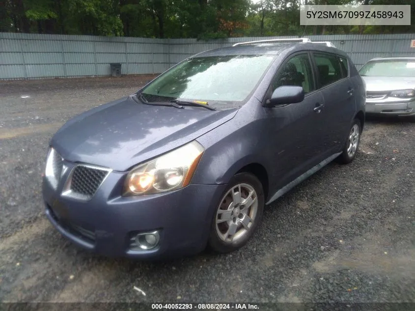 2009 Pontiac Vibe VIN: 5Y2SM67099Z458943 Lot: 40052293