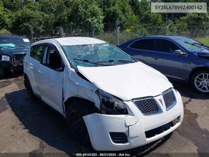 2009 Pontiac Vibe VIN: 5Y2SL67899Z400162 Lot: 40141203