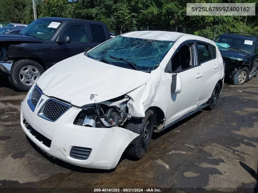 2009 Pontiac Vibe VIN: 5Y2SL67899Z400162 Lot: 40141203